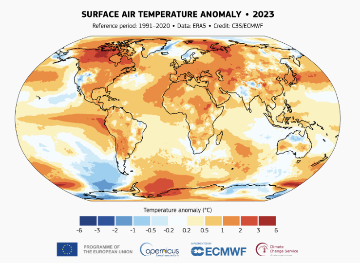2023, l'anno più caldo mai registrato